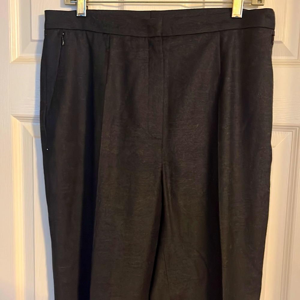 Escada anthracite wool and cashmere slacks